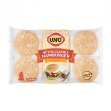 Uno Büyük Susamlı Hamburger 6 adet , 510 Gr Paket