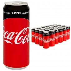 Coca Cola Zero/Şekersiz 330 ml , 24 adet